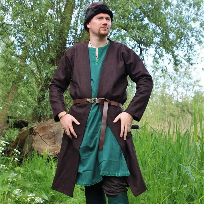 Leonardo Carbone Kaftan Gustav, Brun - Billede 2