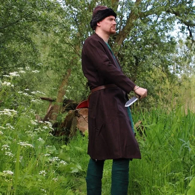 Leonardo Carbone Kaftan Gustav, Brun - Billede 4