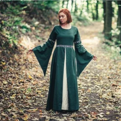 Leonardo Carbone Kjole Ivy Green-white