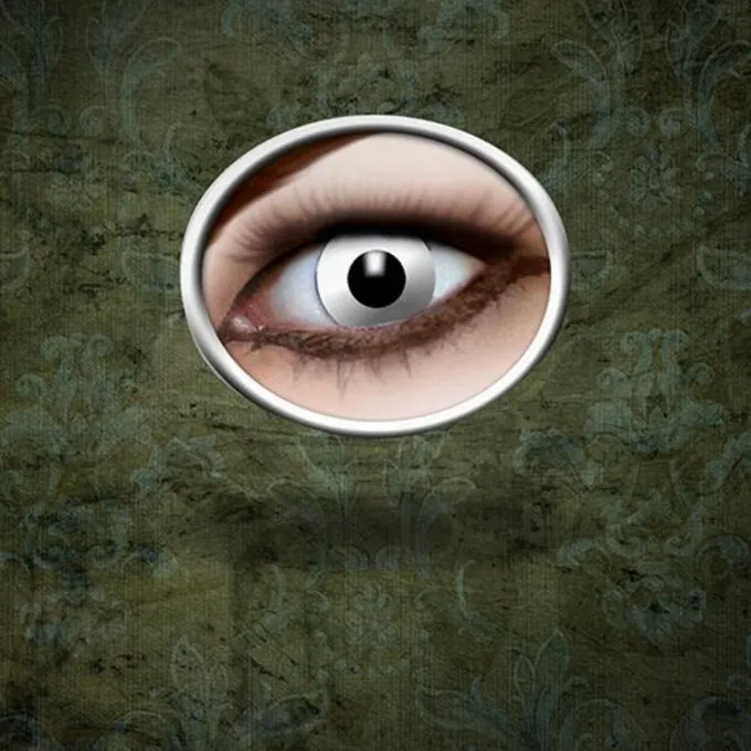 Epic Armoury Kontaktlinser White Zombie