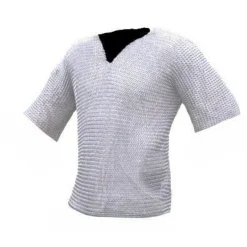 Kortærmet Brynjefrakke, Galvaniseret, 9 Mm