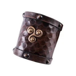 Deepeeka Læder Armbånd Celtic Triskelion