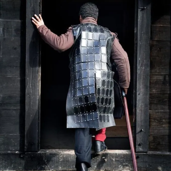 Epic Armoury Læder Brigandine Lang, Sort - Billede 4