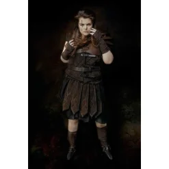 Mytholon Læder Gambeson Nederdel Tenebra, Brun