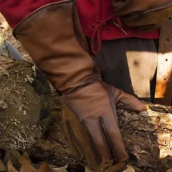 Epic Armoury Læder Middelalderlige Handsker, Brun