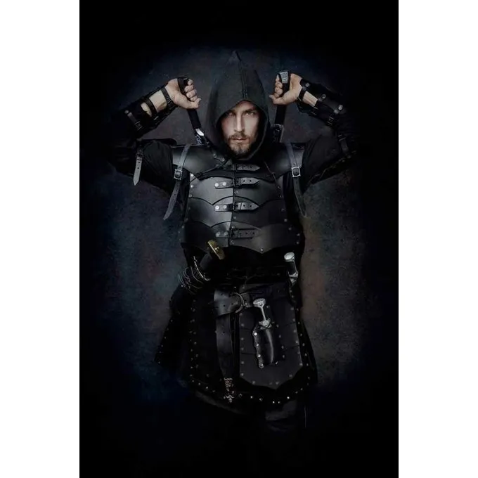 Mytholon Læder Rustning Rasmus, Sort