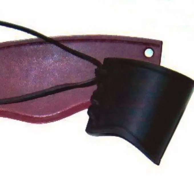 Læder Vambrace Brown, Kort, S - Billede 2