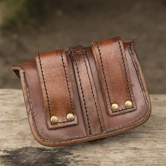 Epic Armoury Læderbæltepose Agostino, Brun - Billede 4