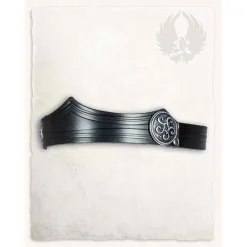 Mytholon Læderkrone Isidor, Dekoreret, Sort