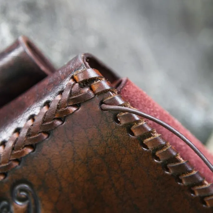 Deepeeka Læderpose Med Drage - Billede 6