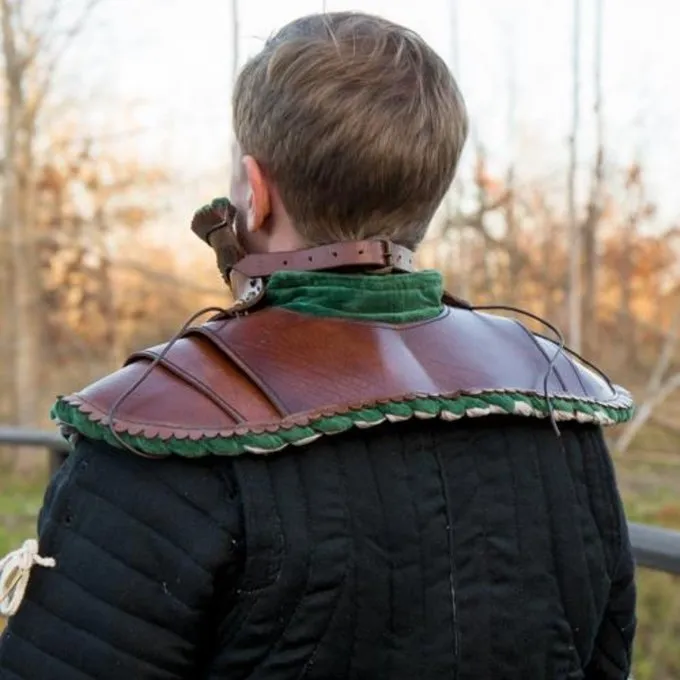 Epic Armoury Lang Læder Bevor, Grøn - Billede 3