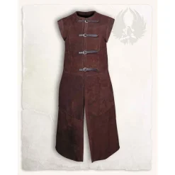 Mytholon Lang Vest Garen, Brunt Læder