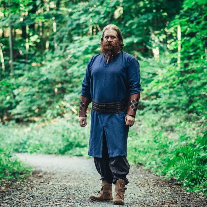 Leonardo Carbone Lang Viking Tunika Hvitserk, Blå - Billede 2