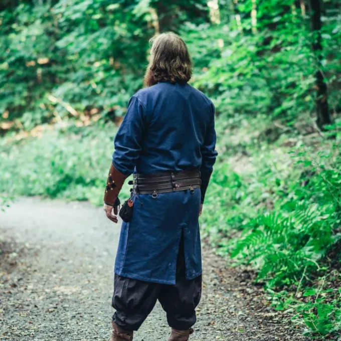 Leonardo Carbone Lang Viking Tunika Hvitserk, Blå - Billede 3