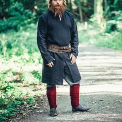 Leonardo Carbone Lang Viking Tunika Hvitserk, Sort