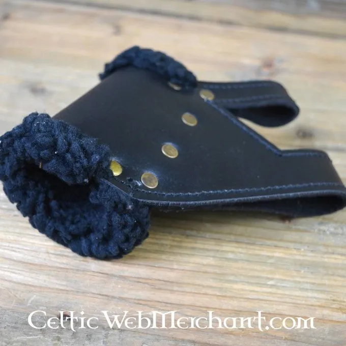 Epic Armoury LARP Sword Holder, Læder, Med Pels, Venstrehåndet - Billede 2