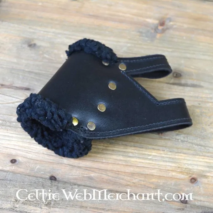 Epic Armoury LARP Sword Holder, Læder, Med Pels, Venstrehåndet - Billede 3