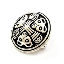 Lille Skive Fibula Borre Stil, Forsølvede