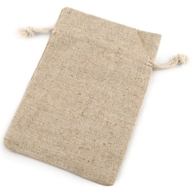 Linnen Taske 10 X 14 Cm - Billede 2