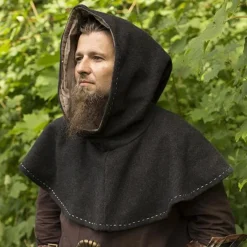 Epic Armoury Medieval Chaperon Erhard, Mørkegrå