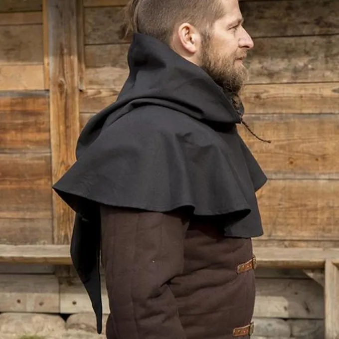 Epic Armoury Medieval Chaperon Walt, Sort - Billede 2