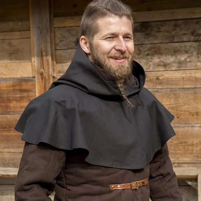 Epic Armoury Medieval Chaperon Walt, Sort - Billede 4