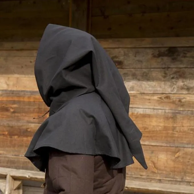 Epic Armoury Medieval Chaperon Walt, Sort - Billede 5