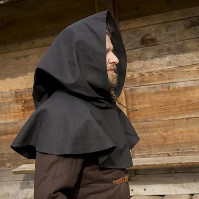 Epic Armoury Medieval Chaperon Walt, Sort - Billede 6