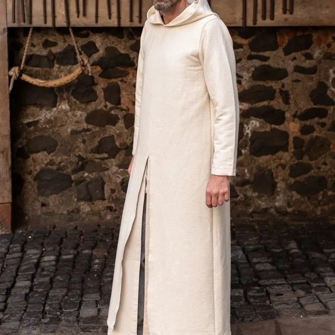Burgschneider Medieval Hætteklædte Tunika Renaud, Naturlig - Billede 3