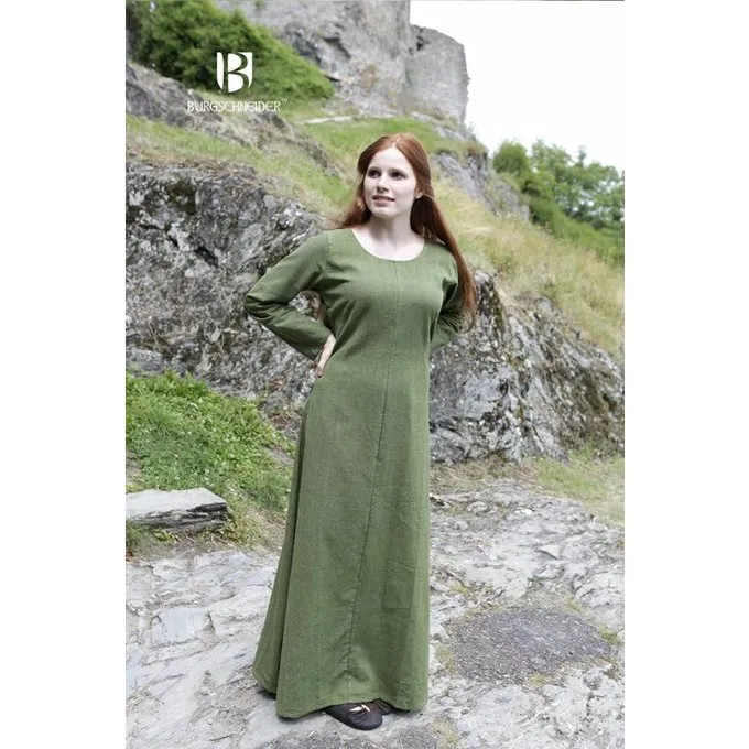 Burgschneider Medieval Kjole Freya (grøn) - Billede 2