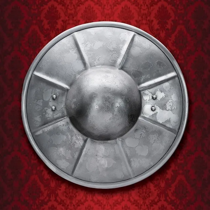 Windlass Steelcrafts Medieval Skjold Med Hånd Smedet Færdig