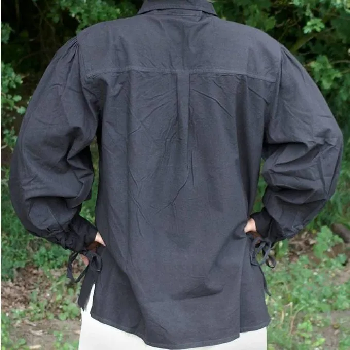 Medieval Skjorte Rawlin, Sort - Billede 2