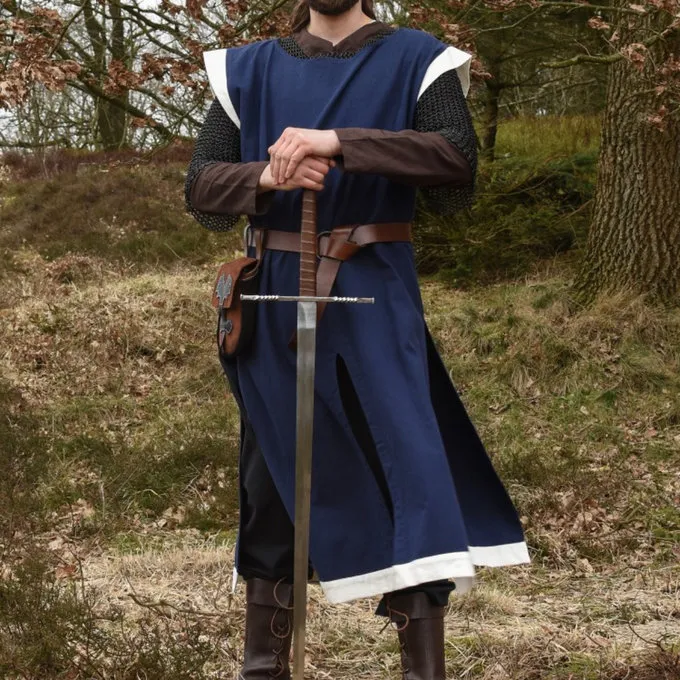 Medieval Surcoat Rodrick, Blå-naturlig - Billede 2