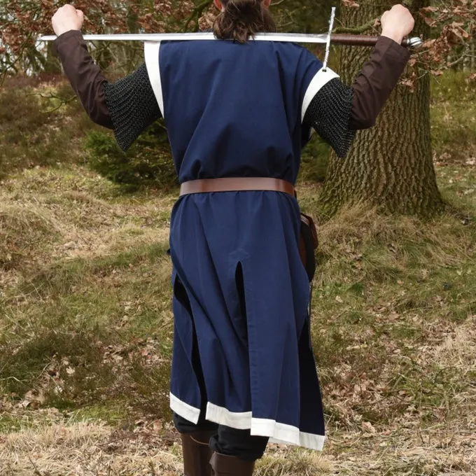 Medieval Surcoat Rodrick, Blå-naturlig - Billede 3