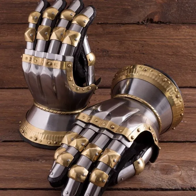 Deepeeka Medieval Timeglas Gauntlets Churburg, 1,2 Mm