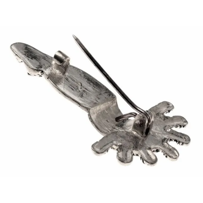Merovingian Fibula Fra Det 6. århundrede, Sølvfarvet - Billede 2