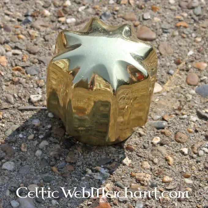 Messing Stridskølle Hoved - Billede 2