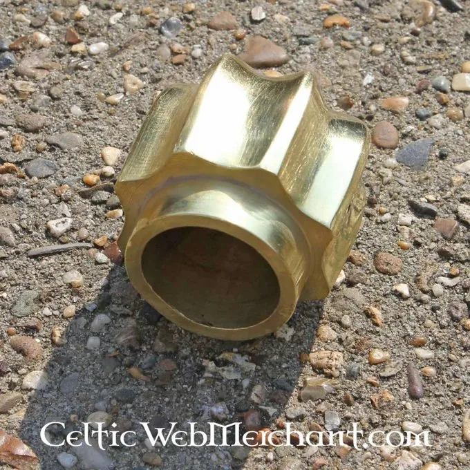 Messing Stridskølle Hoved - Billede 3