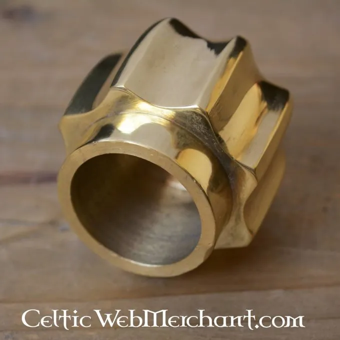 Messing Stridskølle Hoved - Billede 5