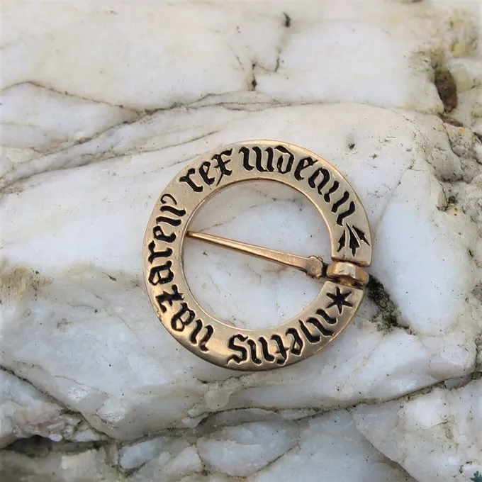 Middelalder Ring Broche, Bronze - Billede 5