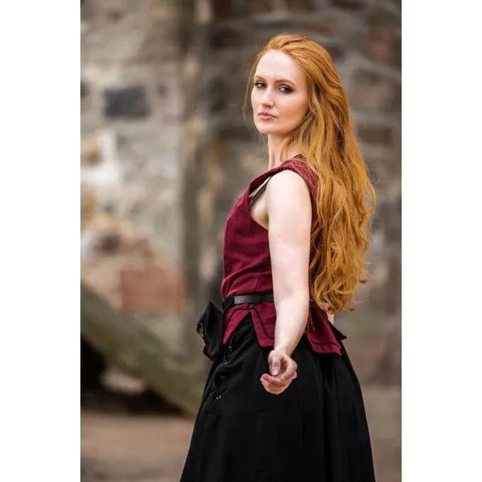 Leonardo Carbone Middelalderdoblet Christine Rød - Billede 4