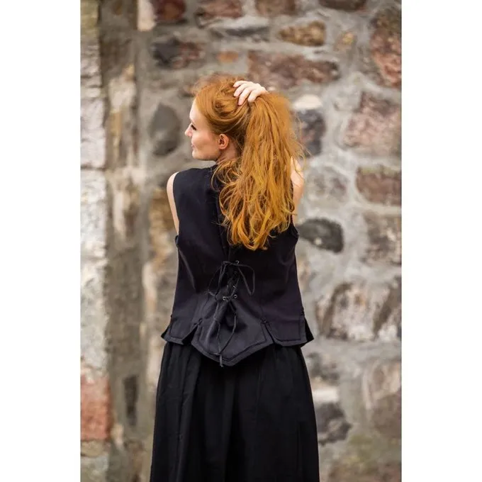 Leonardo Carbone Middelalderdoblet Christine Sort - Billede 5