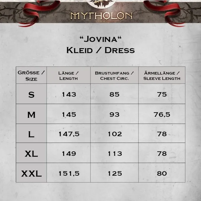 Mytholon Middelalderkjole Jovina, Grøn - Billede 4