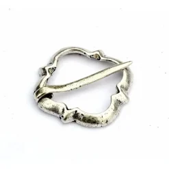 Middelalderlig Broche Eva Af Reims, Sølvfarvet