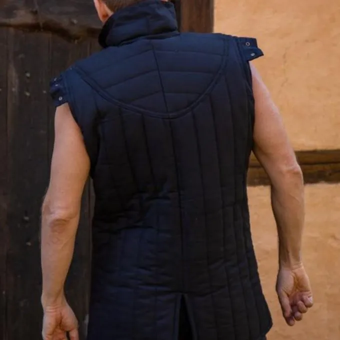 Epic Armoury Middelalderlig Gambeson Warrior Sort - Billede 2