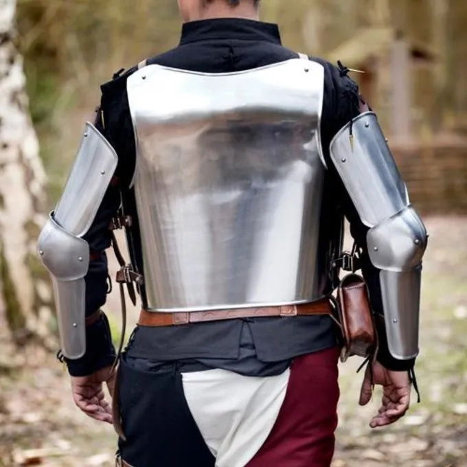 Epic Armoury Middelalderlig Italiensk Cuirass & Bagplade - Billede 2
