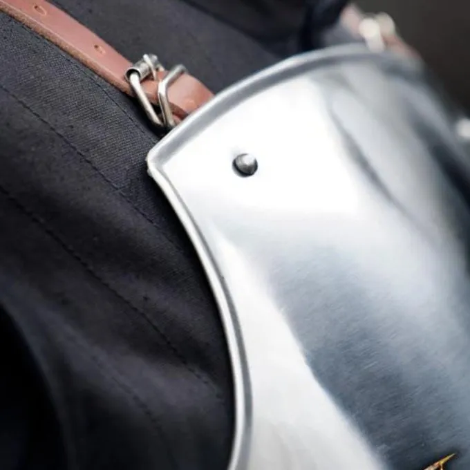 Epic Armoury Middelalderlig Italiensk Cuirass & Bagplade - Billede 3