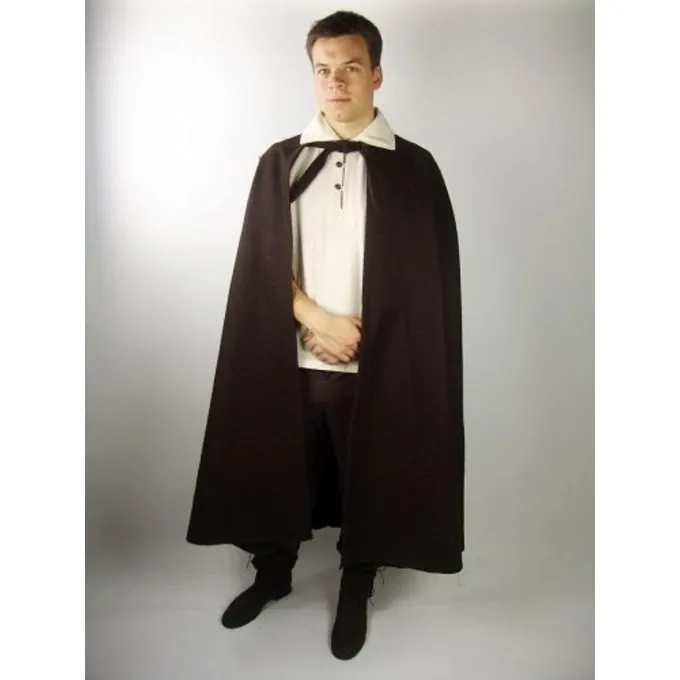 Leonardo Carbone Middelalderlig Kappe Robin Grå