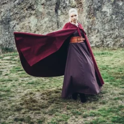 Leonardo Carbone Middelalderlig Kappe Robin Rød