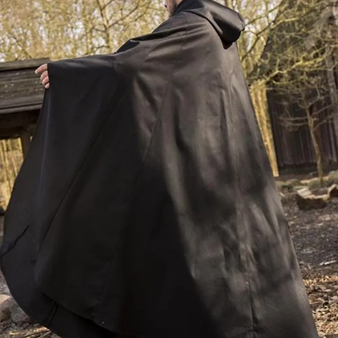 Epic Armoury Middelalderlig Kappe Terrowin, Sort - Billede 3